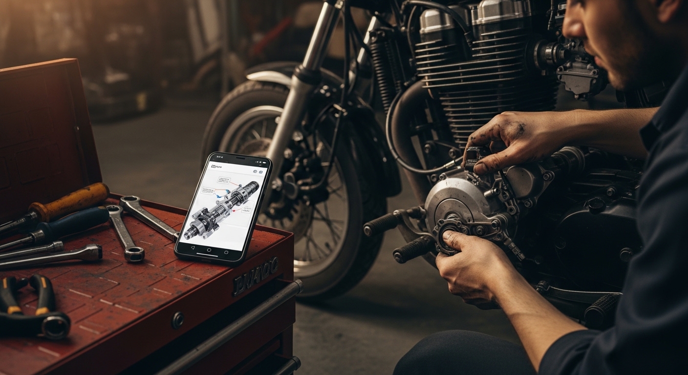 Domine a Mecânica de Motos Pelo Celular