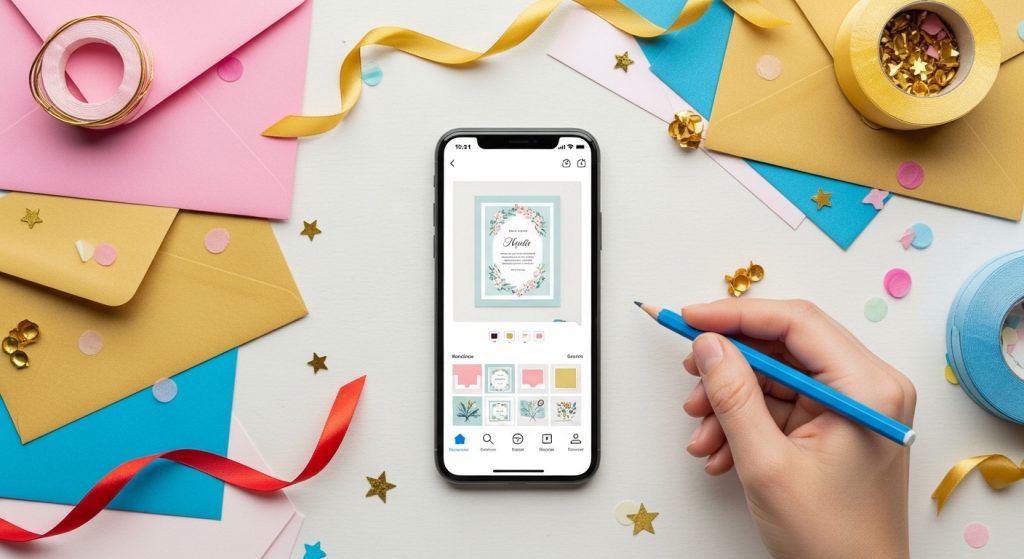 Crie convites personalizados direto no celular