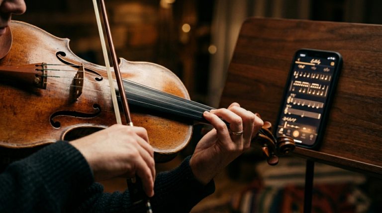 Aprenda violino pelo celular facilmente